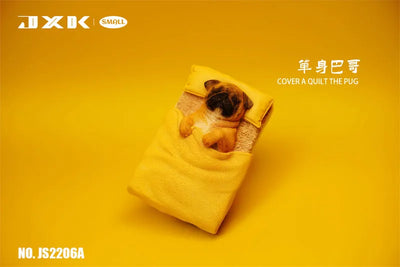 Small Pug Sleeping in the Bed Aㅤ – JXK Studio – ActionFigureBrasil — detalhe do produto