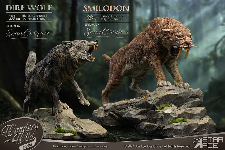 Smilodon & Dire Wolf Twin Pack Set – Star Ace Toys Ltd. – ActionFigure Brasil