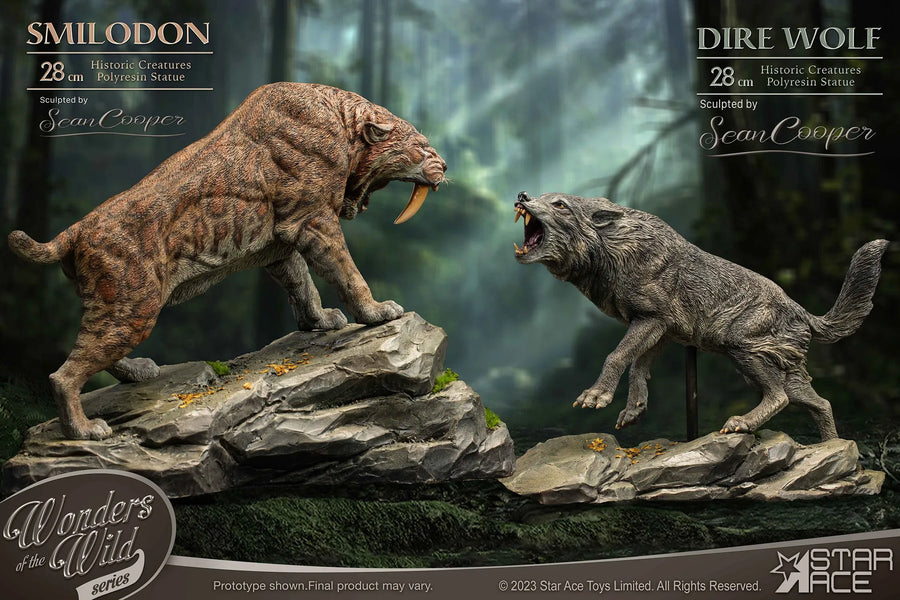 Smilodon & Dire Wolf Twin Pack Set – Star Ace Toys Ltd. – ActionFigure Brasil