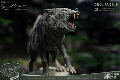 Smilodon & Dire Wolf Twin Pack Set – Star Ace Toys Ltd. – ActionFigure Brasil — com base expositora