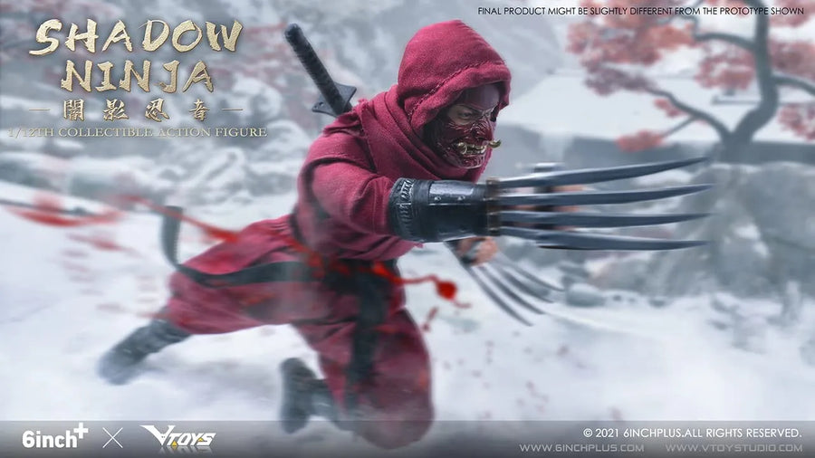 SN002 - Shadow Ninja - Red (VTOYS x 6INCH)ㅤ – VTOYS x 6INCH – ActionFigureBrasil