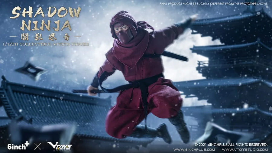 SN002 - Shadow Ninja - Red (VTOYS x 6INCH)ㅤ – VTOYS x 6INCH – ActionFigureBrasil