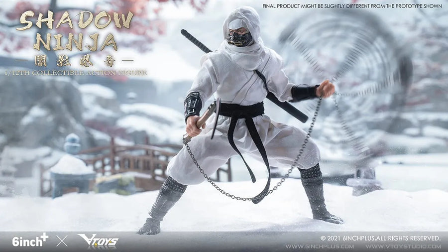 SN003 - Shadow Ninja - White (VTOYS×6INCH)ㅤ – VTOYS×6INCH – ActionFigureBrasil