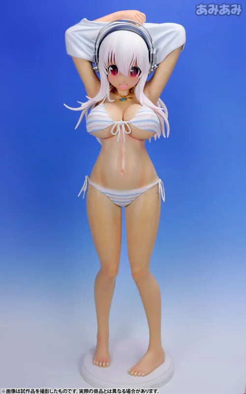 SoniAni: Super Sonico The Animation - Sonico - 1/2 - Suntanned Ver. , Stripe Bikini (A-Toys)ㅤ – A-Toys – ActionFigureBrasil