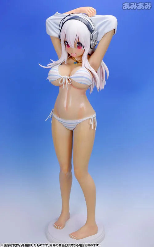 SoniAni: Super Sonico The Animation - Sonico - 1/2 - Suntanned Ver. , Stripe Bikini (A-Toys)ㅤ – A-Toys – ActionFigureBrasil