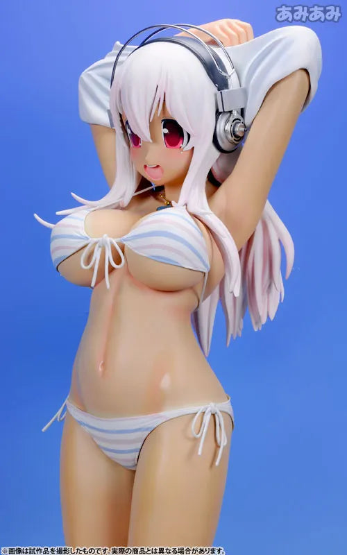 SoniAni: Super Sonico The Animation - Sonico - 1/2 - Suntanned Ver. , Stripe Bikini (A-Toys)ㅤ – A-Toys – ActionFigureBrasil