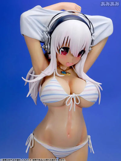 SoniAni: Super Sonico The Animation - Sonico - 1/2 - Suntanned Ver. , Stripe Bikini (A-Toys)ㅤ – A-Toys – ActionFigureBrasil — close