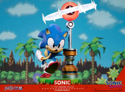 Sonic the Hedgehog (Collector Edition) – First 4 Figures – ActionFigure Brasil — com base expositora