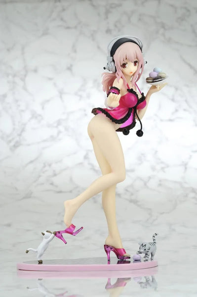 SoniComi (Super Sonico) - Sonico - Creator's Labo #028 - Baby doll Strawberry Sorbet DX ver.ㅤ – Yamato – ActionFigureBrasil — detalhe do produto