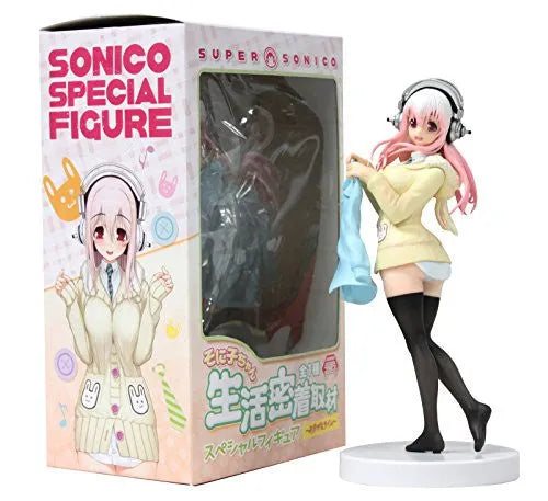 SoniComi (Super Sonico) - Sonico - Seikatsu Micchaku Shuzai Special Figure - Clothes Changing Time Ver.ㅤ – FuRyu – ActionFigureBrasil