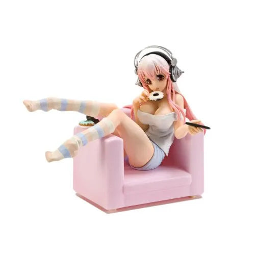 SoniComi (Super Sonico) - Sonico - Seikatsu Micchaku Shuzai Special Figure - Sweets Time ver.ㅤ – FuRyu – ActionFigureBrasil