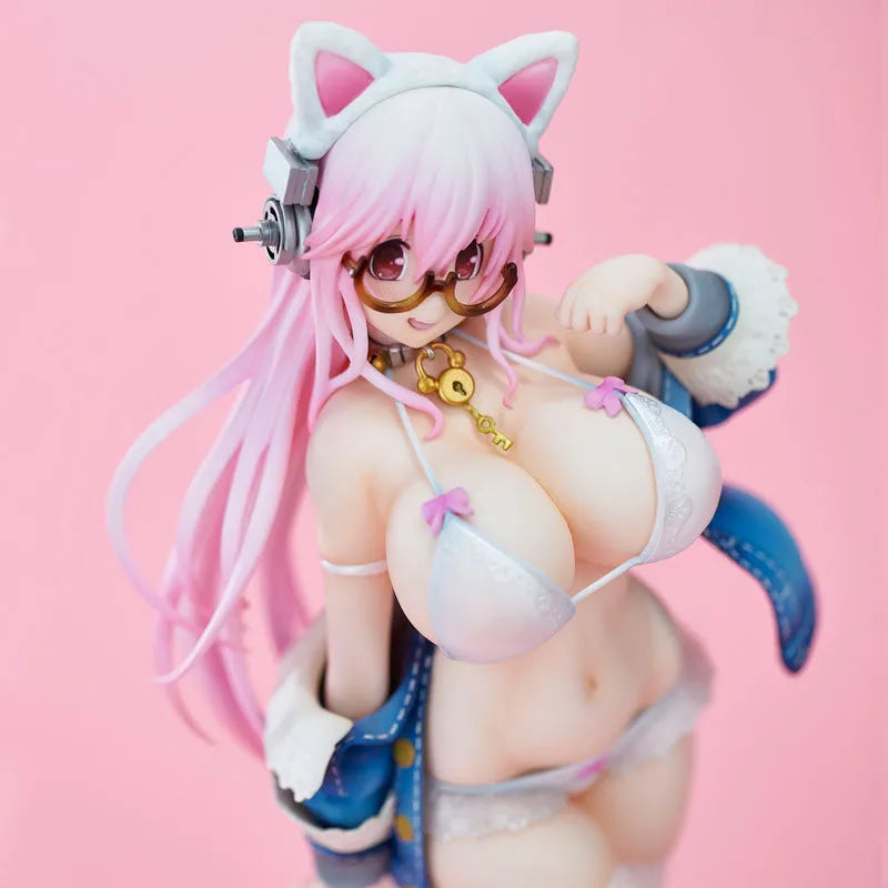 SoniComi (Super Sonico) - Sonico - White Cat Ver. - 2021 Re-release (Union Creative International Ltd)ㅤ – Union Creative – ActionFigureBrasil