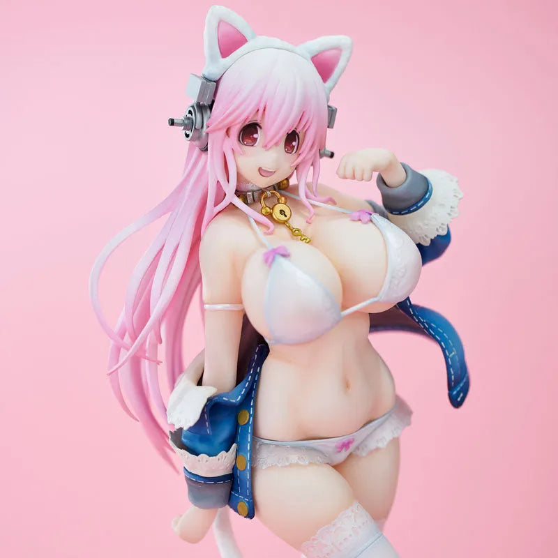 SoniComi (Super Sonico) - Sonico - White Cat Ver. - 2021 Re-release (Union Creative International Ltd)ㅤ – Union Creative – ActionFigureBrasil