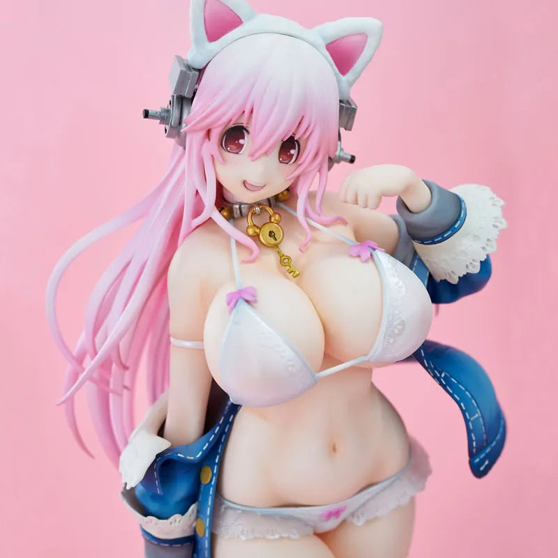 SoniComi (Super Sonico) - Sonico - White Cat Ver. - 2021 Re-release (Union Creative International Ltd)ㅤ – Union Creative – ActionFigureBrasil