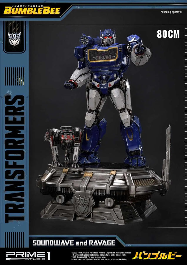 Soundwave & Ravage (Exclusive Version) Transformers: Bumblebee (Film) – Prime1Studio – ActionFigure Brasil