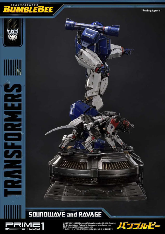 Soundwave & Ravage (Exclusive Version) Transformers: Bumblebee (Film) – Prime1Studio – ActionFigure Brasil