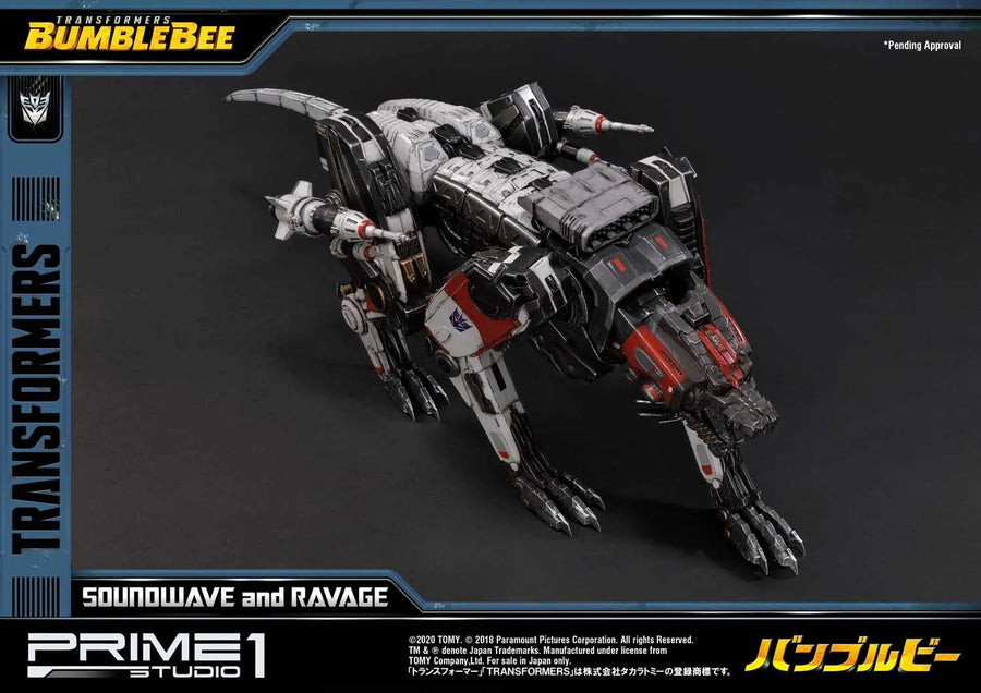 Soundwave & Ravage (Exclusive Version) Transformers: Bumblebee (Film) – Prime1Studio – ActionFigure Brasil