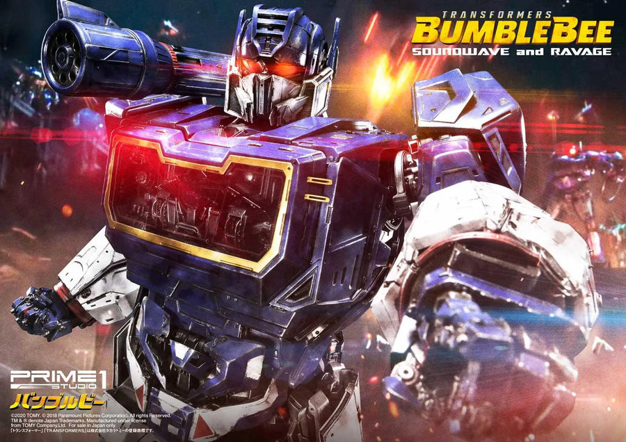 Soundwave & Ravage (Exclusive Version) Transformers: Bumblebee (Film) – Prime1Studio – ActionFigure Brasil