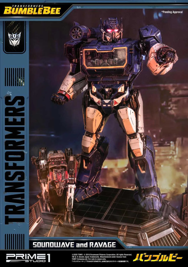Soundwave & Ravage (Exclusive Version) Transformers: Bumblebee (Film) – Prime1Studio – ActionFigure Brasil