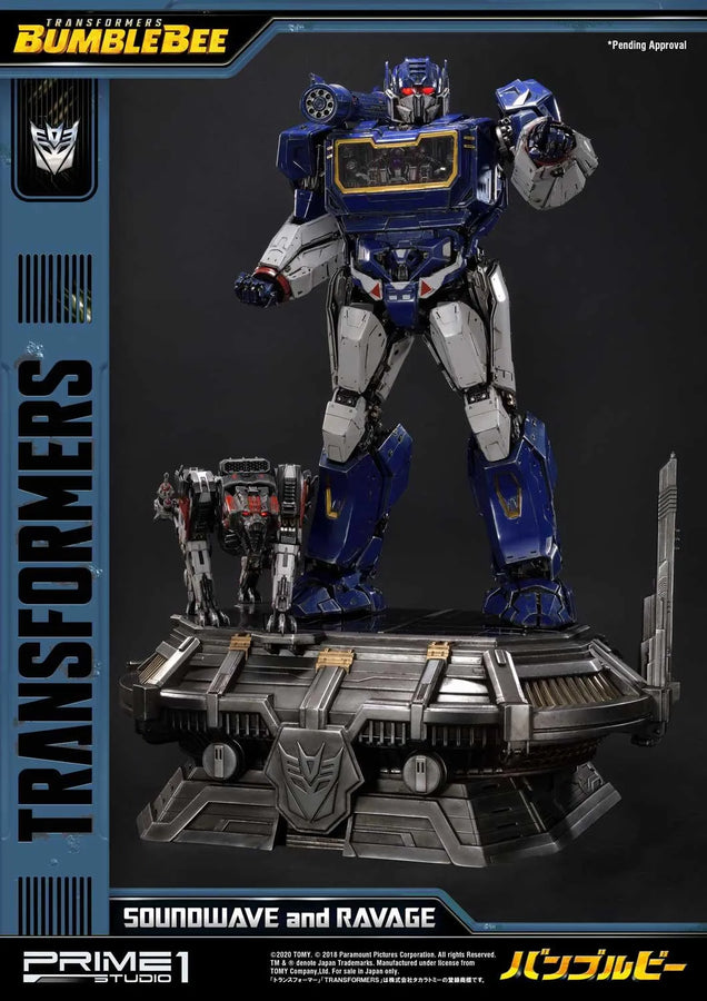 Soundwave & Ravage (Exclusive Version) Transformers: Bumblebee (Film) – Prime1Studio – ActionFigure Brasil