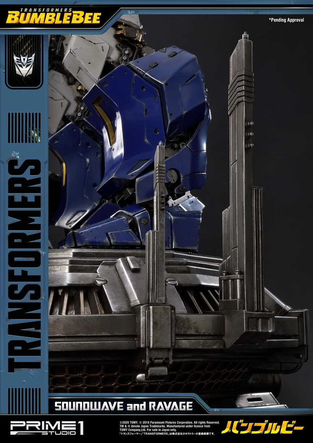 Soundwave & Ravage (Exclusive Version) Transformers: Bumblebee (Film) – Prime1Studio – ActionFigure Brasil