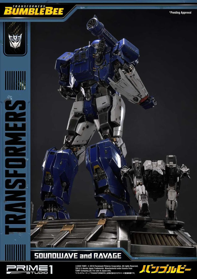 Soundwave & Ravage (Exclusive Version) Transformers: Bumblebee (Film) – Prime1Studio – ActionFigure Brasil
