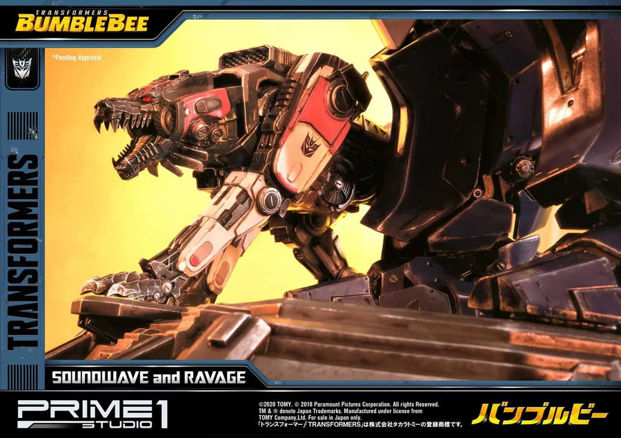 Soundwave & Ravage (Exclusive Version) Transformers: Bumblebee (Film) – Prime1Studio – ActionFigure Brasil