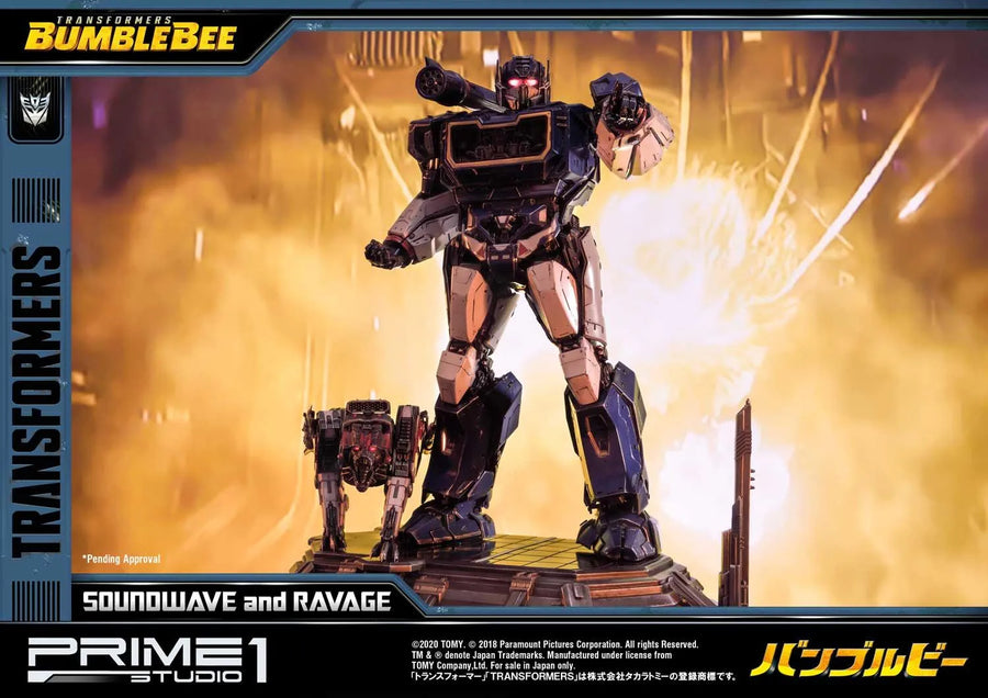 Soundwave & Ravage (Exclusive Version) Transformers: Bumblebee (Film) – Prime1Studio – ActionFigure Brasil