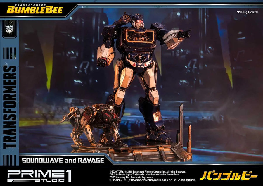 Soundwave & Ravage (Exclusive Version) Transformers: Bumblebee (Film) – Prime1Studio – ActionFigure Brasil