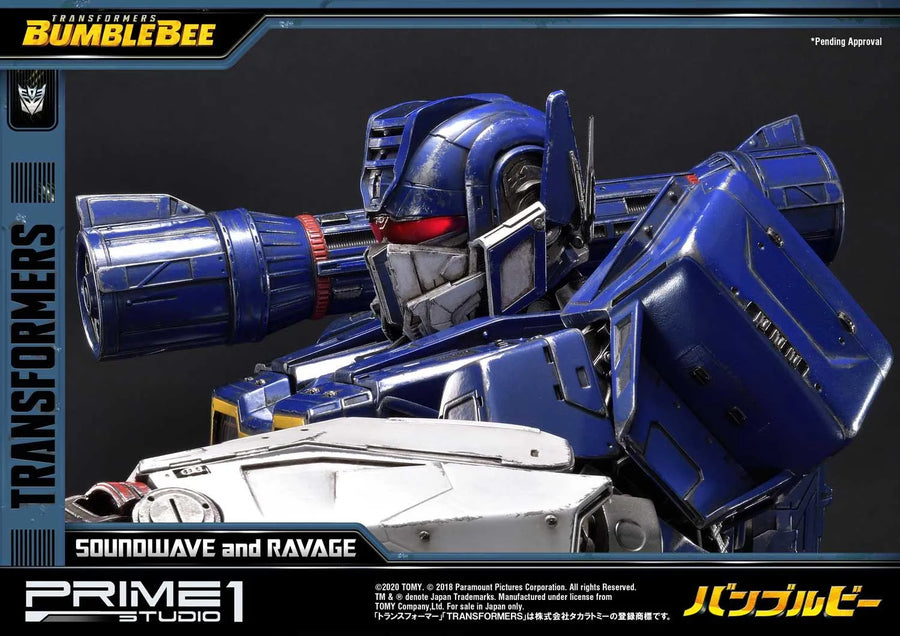 Soundwave & Ravage (Exclusive Version) Transformers: Bumblebee (Film) – Prime1Studio – ActionFigure Brasil