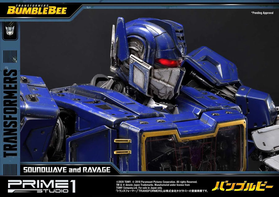 Soundwave & Ravage (Exclusive Version) Transformers: Bumblebee (Film) – Prime1Studio – ActionFigure Brasil