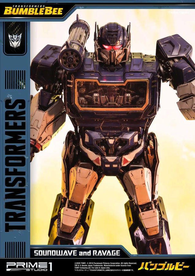 Soundwave & Ravage (Regular Version) Transformers: Bumblebee (Film) – Prime1Studio – ActionFigure Brasil