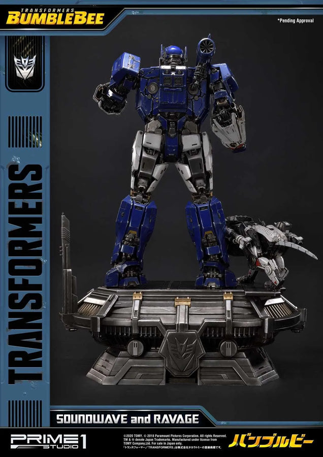 Soundwave & Ravage (Regular Version) Transformers: Bumblebee (Film) – Prime1Studio – ActionFigure Brasil