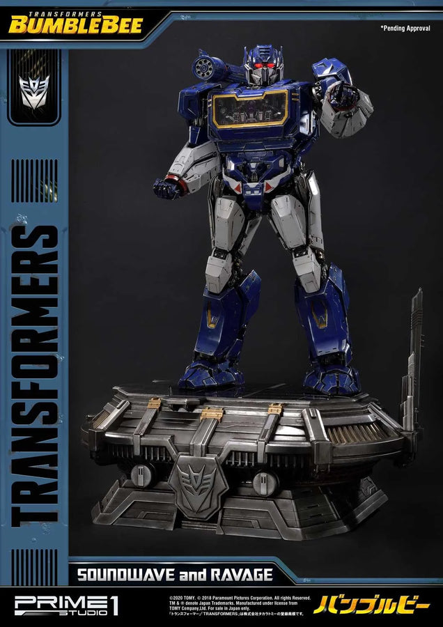 Soundwave & Ravage (Regular Version) Transformers: Bumblebee (Film) – Prime1Studio – ActionFigure Brasil