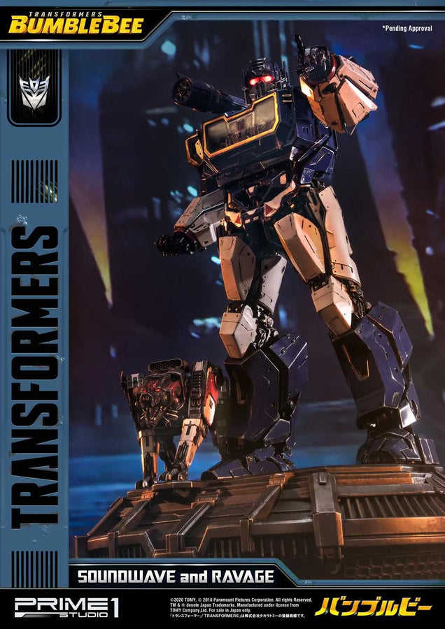 Soundwave & Ravage (Regular Version) Transformers: Bumblebee (Film) – Prime1Studio – ActionFigure Brasil