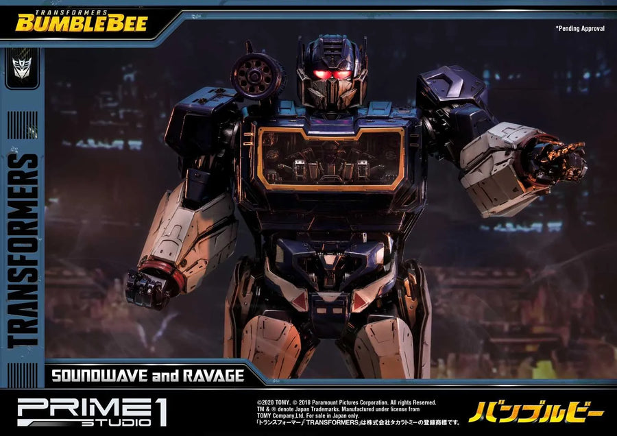 Soundwave & Ravage (Regular Version) Transformers: Bumblebee (Film) – Prime1Studio – ActionFigure Brasil