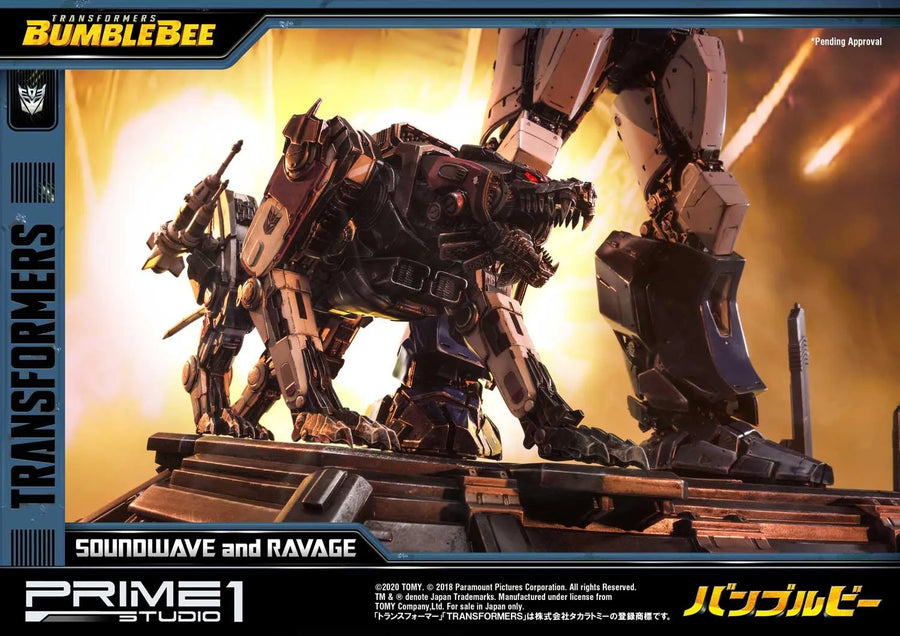 Soundwave & Ravage (Regular Version) Transformers: Bumblebee (Film) – Prime1Studio – ActionFigure Brasil