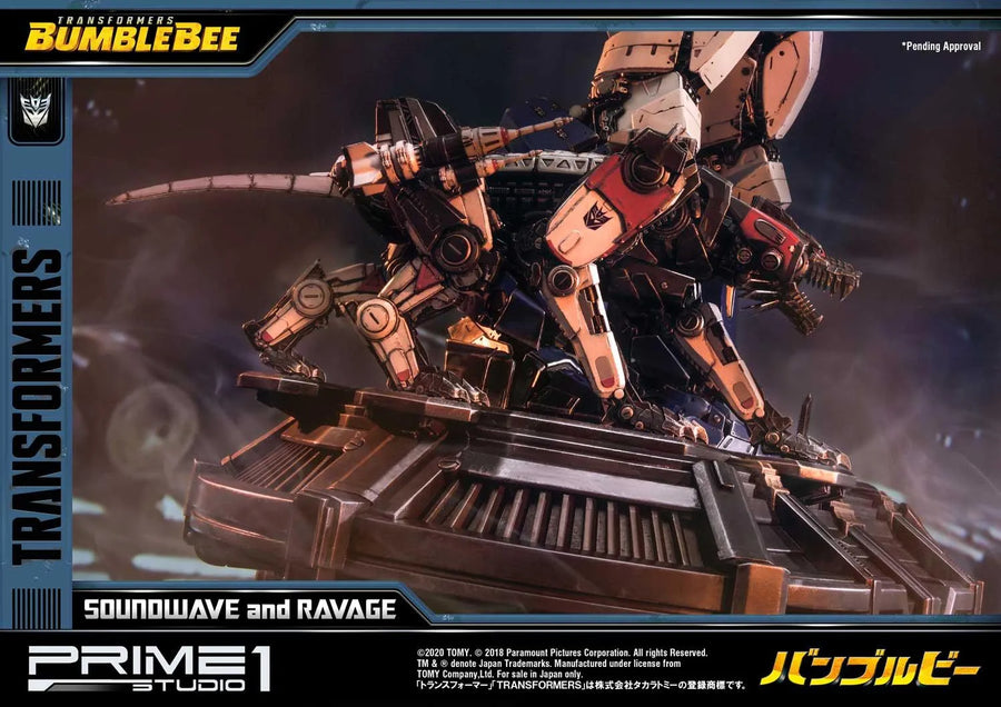 Soundwave & Ravage (Regular Version) Transformers: Bumblebee (Film) – Prime1Studio – ActionFigure Brasil