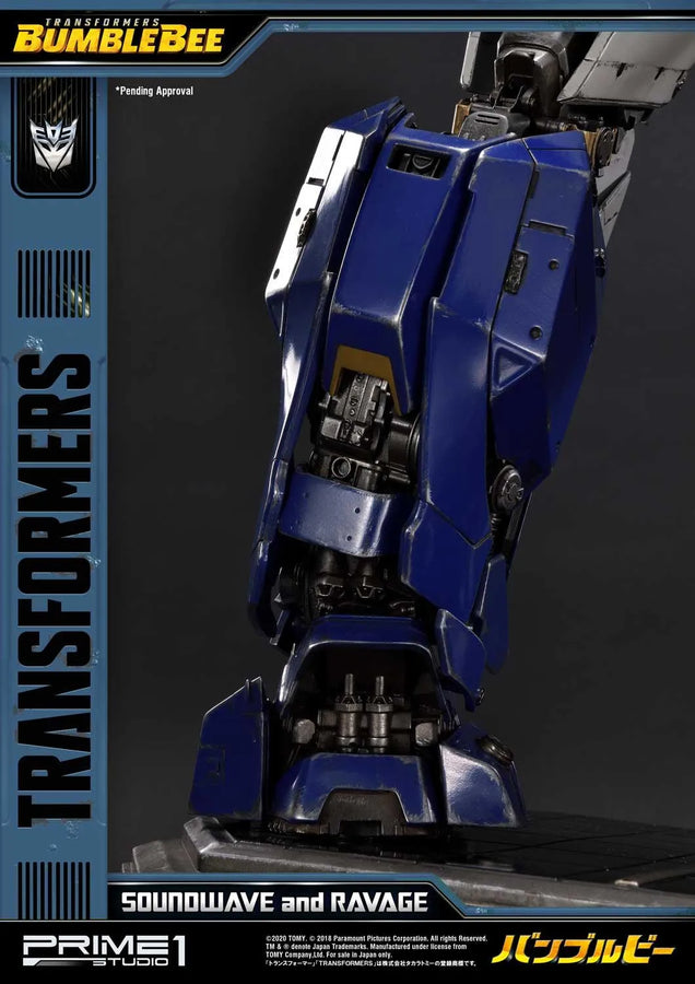 Soundwave & Ravage (Regular Version) Transformers: Bumblebee (Film) – Prime1Studio – ActionFigure Brasil
