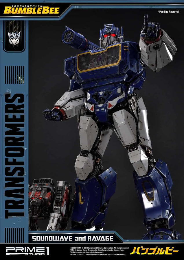 Soundwave & Ravage (Regular Version) Transformers: Bumblebee (Film) – Prime1Studio – ActionFigure Brasil