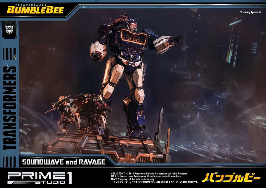 Soundwave & Ravage (Regular Version) Transformers: Bumblebee (Film) – Prime1Studio – ActionFigure Brasil