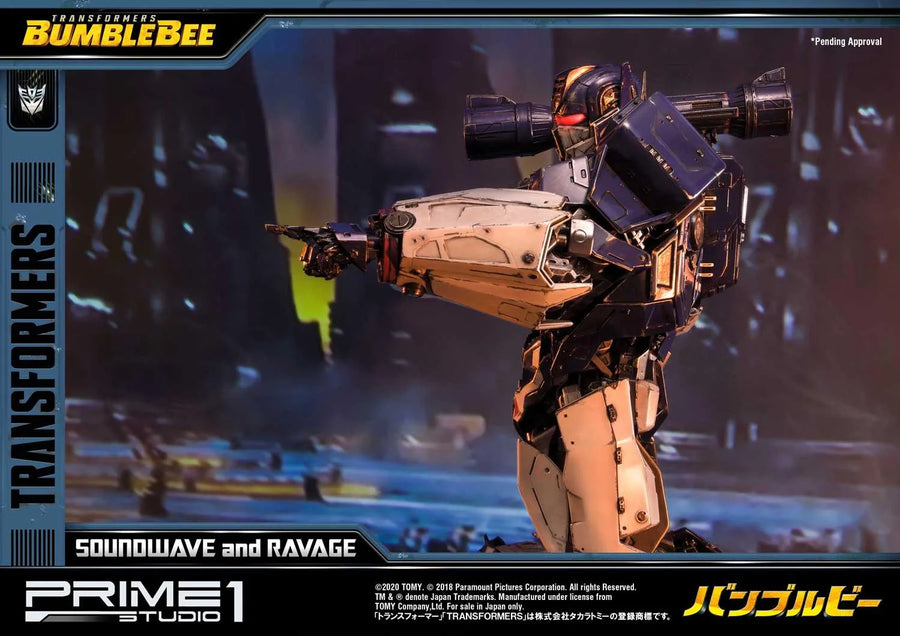 Soundwave & Ravage (Regular Version) Transformers: Bumblebee (Film) – Prime1Studio – ActionFigure Brasil