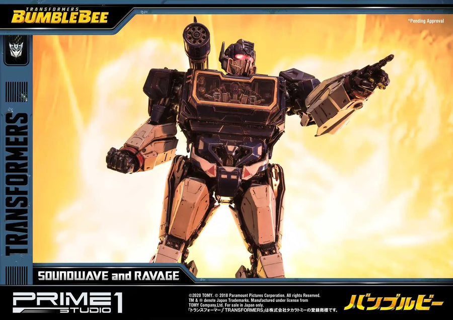 Soundwave & Ravage (Regular Version) Transformers: Bumblebee (Film) – Prime1Studio – ActionFigure Brasil