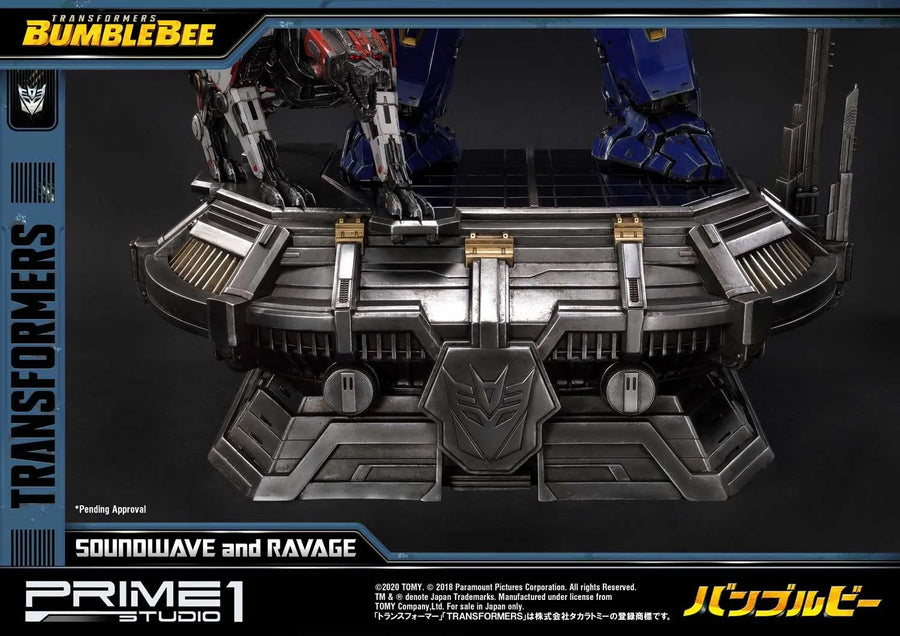 Soundwave & Ravage (Regular Version) Transformers: Bumblebee (Film) – Prime1Studio – ActionFigure Brasil