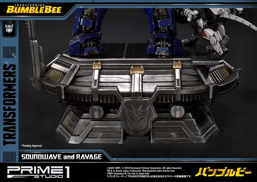 Soundwave & Ravage (Regular Version) Transformers: Bumblebee (Film) – Prime1Studio – ActionFigure Brasil
