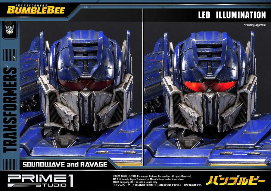 Soundwave & Ravage (Regular Version) Transformers: Bumblebee (Film) – Prime1Studio – ActionFigure Brasil