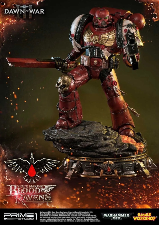 Space Marine Blood Ravens (Deluxe Version) Warhammer 40,000: Dawn of War III – Prime1Studio – ActionFigure Brasil