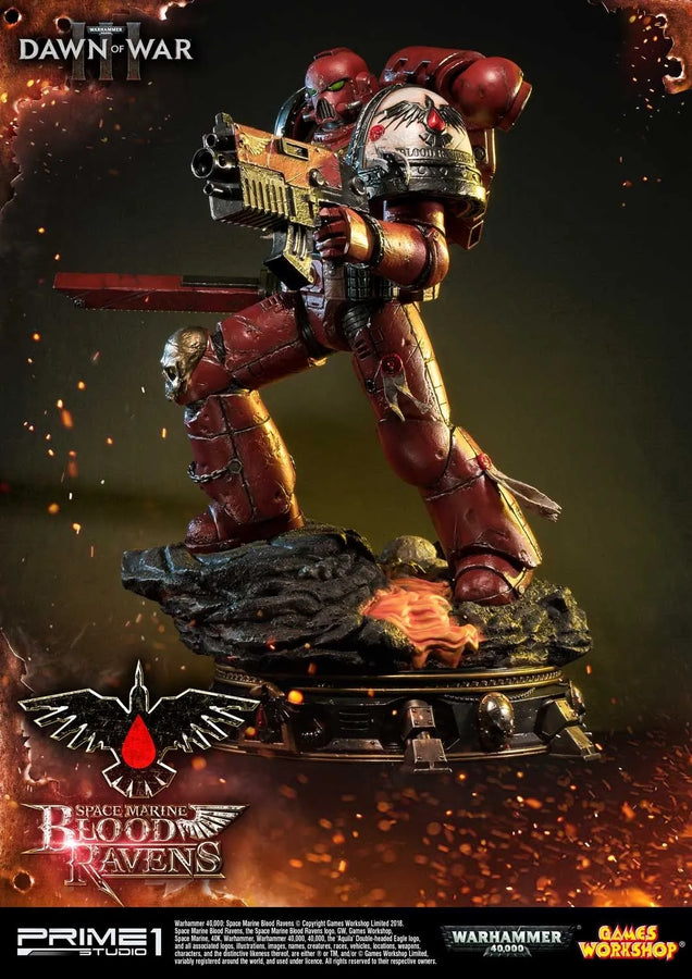 Space Marine Blood Ravens (Deluxe Version) Warhammer 40,000: Dawn of War III – Prime1Studio – ActionFigure Brasil