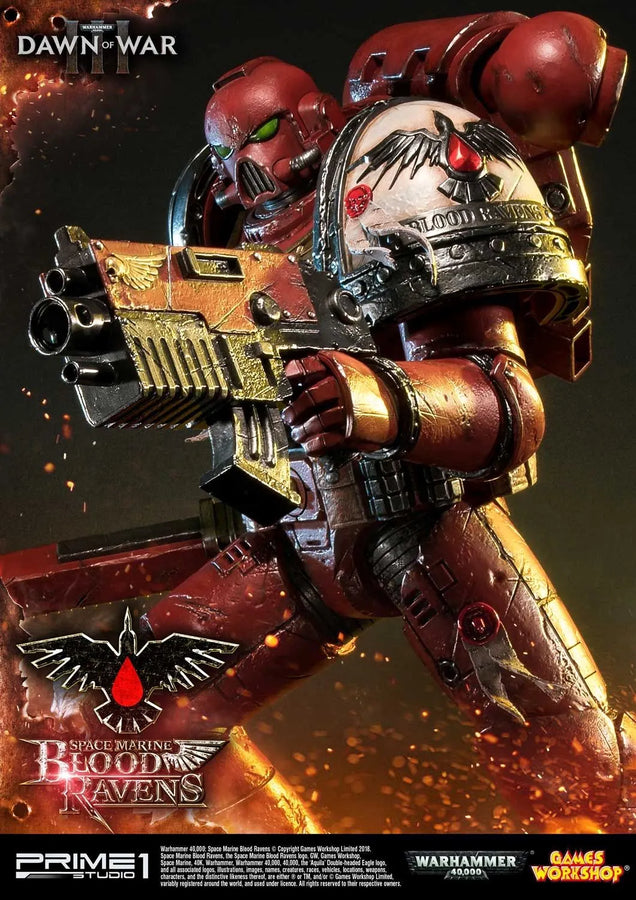 Space Marine Blood Ravens (Deluxe Version) Warhammer 40,000: Dawn of War III – Prime1Studio – ActionFigure Brasil