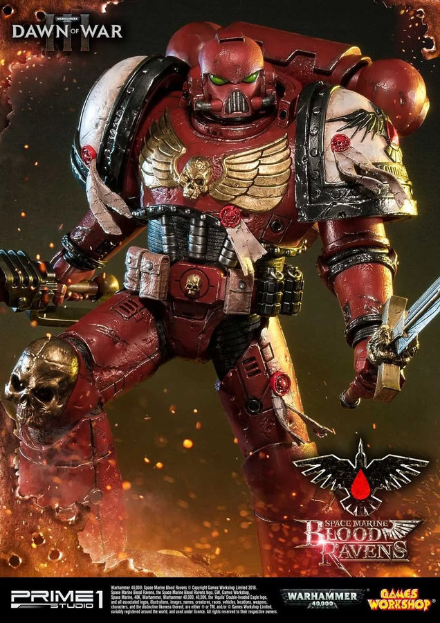 Space Marine Blood Ravens (Deluxe Version) Warhammer 40,000: Dawn of War III – Prime1Studio – ActionFigure Brasil